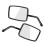 2Pcs Black Motorcycle Side Mirrors, Adjustable, Wide View 8