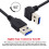 CY Γωνιακό USB 3.0 τύπου-A αρσενικό σε ευθύ καλώδιο δεδομένων 5 Gbps αρσενικό 3.0 τύπου-A, 6