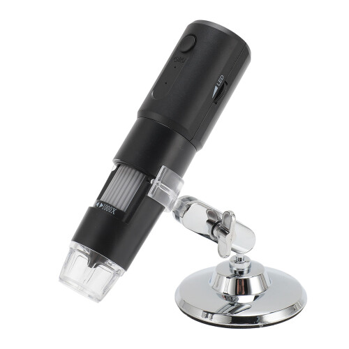 Wireless Digital Microscope 1000X HD 8-LED WiFi for Android/iOS/PC