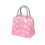 Daisy Printing Portable Lunch Box Bag Green Insulated 6