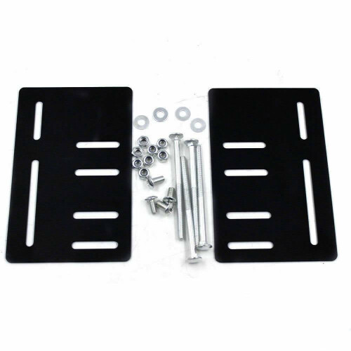 Support de tête de lit noir pour modification - Ensemble de 2 plaques Modi-Plate 1