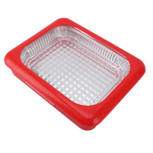 Tin Foil Storage Tray 28x35cm Insulation Food Container for Picnics & Camping