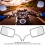 2Pcs Chrome Square Motorcycle Rearview Mirrors, Adjustable & Durable 9
