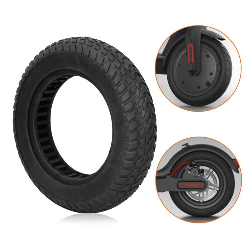 Pneu sólido sem câmara, resistente e à prova de explosão, para scooter elétrica de 10 polegadas. 2