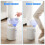 FEIDASH Automatic Trash Can with Lid, Small Plastic Trash Can, Motion Sensor Trash Can for Bedroom, Bathroom, Kitchen B 5