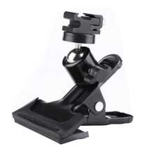 Premium-Metall-Hintergrundklemme mit Kugelkopf & Kaltschuh für Fotografie 1/4''