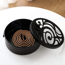 2X Metal Portable Mosquito Coil Holder,Household Mosquito Repellent Box,Classical Design Portable Mosquito Coil Holder