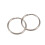 120 Pcs 20mm Outside Dia Universal Split Key Rings Keychain Holders 10