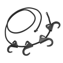 Heavy-Duty Wagon Strap with 4 Hooks Rubber Folding Elastic Rope for Camping and Shopping