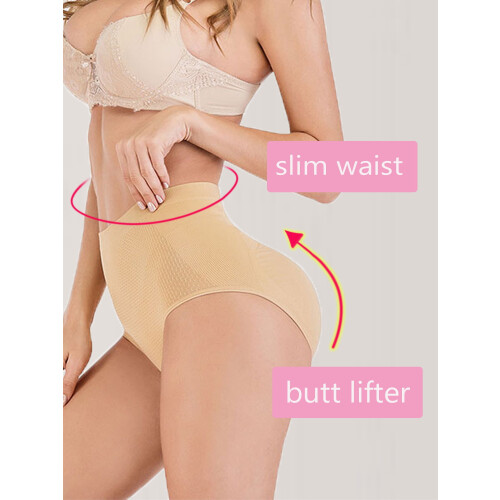 Sømløse shapewear-truser for kvinner med rumpeløft og mageløft 1