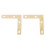 60 Pcs 51mm Flat Corner Right 90 Angle Bracket Repair Plate Fixing Brace 3