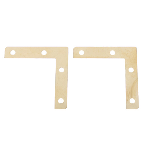 60 Pcs 51mm Flat Corner Right 90 Angle Bracket Repair Plate Fixing Brace 2