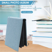 2 Pack Small Photo Albums, 6x4 Slip in Photo Albums 200 Photos Flip Photo Book Album Portable Cover Memory