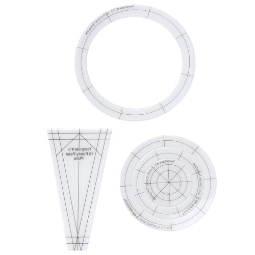 10 Stück Quilting-Lineale – transparentes Acryl-Set 2