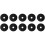 Rubber Anti Vibration Isolator Absorber Base Foot Pad 40Pcs Black 7