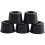 Rubber Anti Vibration Isolator Absorber Base Foot Pad 40Pcs Black 8
