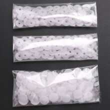 100 Pcs T3 KAM SNAPS Press Studs Scrapbook Sewing Buttons White