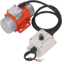 30W Concrete Vibrator, 4000RPM Electric Vibrating Motor with Speed Controller & Adjustable Exciting Force 12V
