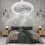 Ventilatore da soffitto con luce integrata 2 in 1 E27, plafoniera trasparente con aromaterapia, ventilatore con luce, telecomando e timer. 2