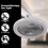 Ventilatore da soffitto con luce integrata 2 in 1 E27, plafoniera trasparente con aromaterapia, ventilatore con luce, telecomando e timer. 5
