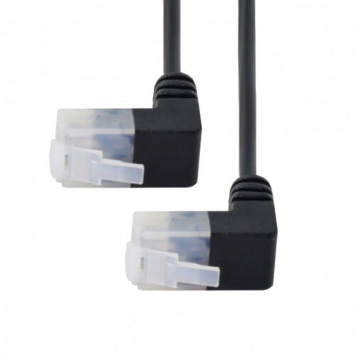 CY εξαιρετικά λεπτό καλώδιο Cat6 Ethernet RJ45Up με γωνία 25cm UTP καλώδιο δικτύου Patch Cord 90 2
