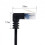 CY εξαιρετικά λεπτό καλώδιο Cat6 Ethernet RJ45Up με γωνία 25cm UTP καλώδιο δικτύου Patch Cord 90 5