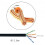 CY εξαιρετικά λεπτό καλώδιο Cat6 Ethernet RJ45Up με γωνία 25cm UTP καλώδιο δικτύου Patch Cord 90 6