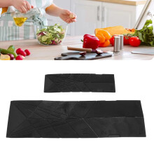 Kitchen Measuring Spoons 2pcs Flat 3-in-1 Utensils with Scoops Black Finish