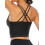Γυναικείο Αθλητικό Σουτιέν Cami Tank Top με Ενίσχυση, Ασύρματο, Σταυρωτό, Πλάτη, Γιόγκα, 8