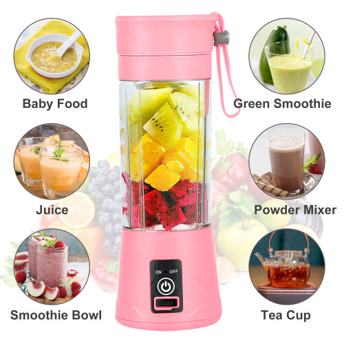 Mini Juicer Cup 380ML Portable Personal Blender 6 Blades 1