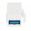 CY USB3.0A θηλυκό σε θηλυκό επέκτασης προσαρμογέα Keystone Jack για καλώδιο USB για πάνελ 5