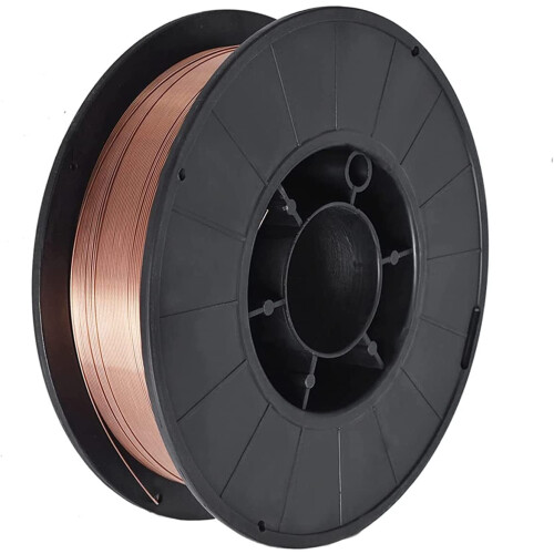 Carretel de 1/2" de arame de solda MIG ER70S-6 em aço macio, 0,030 polegadas (0,8 mm) 1