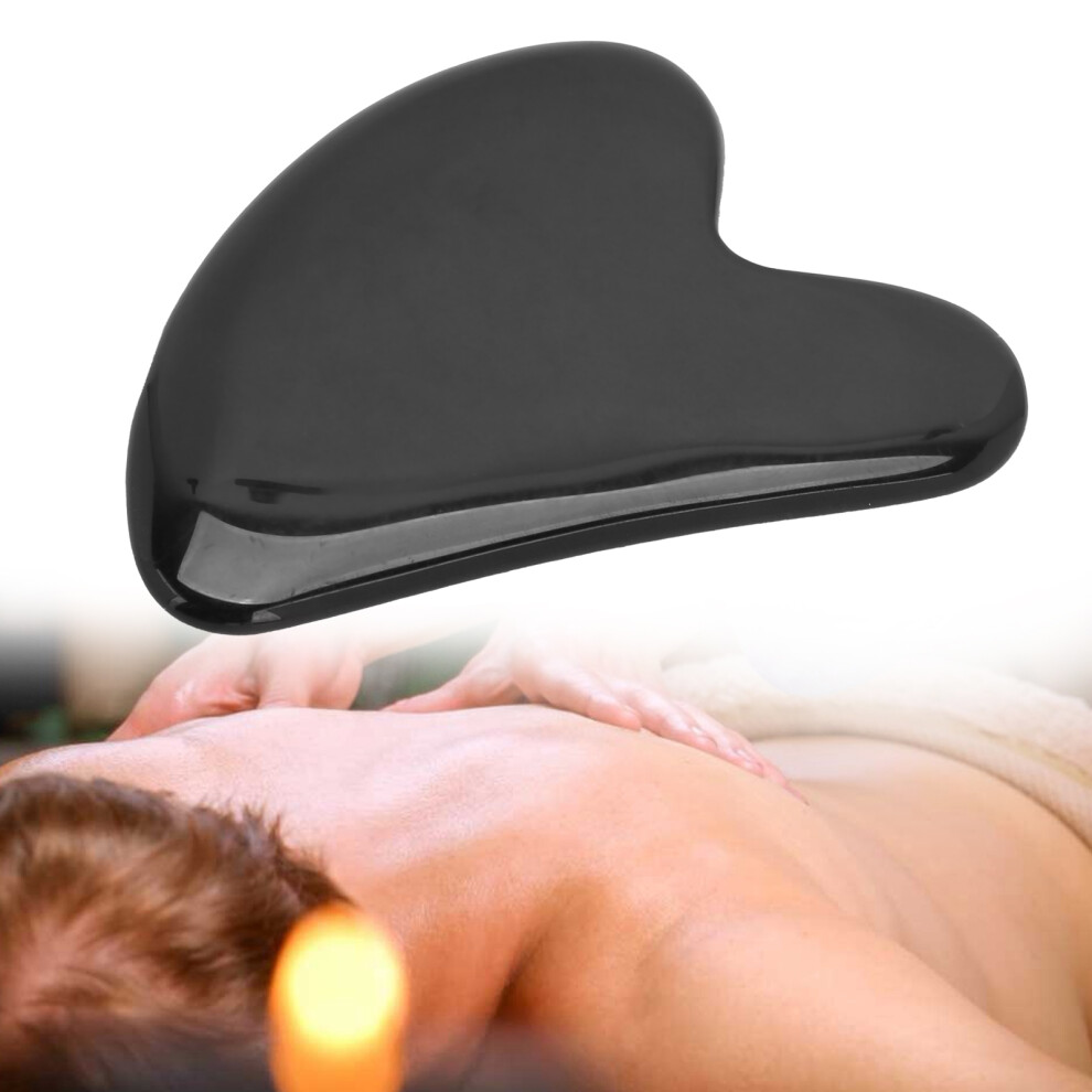 Black Obsidian Gua Sha Facial Tool For Acupressure & Trigger Point Therapy