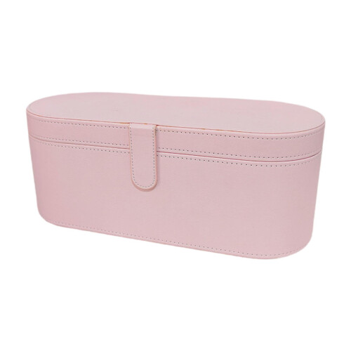 Étui rigide pour sèche-cheveux en cuir PU, portable et compact, rose 1
