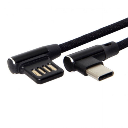 CY USB-C3.1Type-C προς Αριστερά και Δεξιά Γωνία Καλώδιο Δεδομένων USB2.0 90 Μοίρες με Θήκη 2