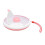 Large Capacity 360 Rotating Snack Container, Coral Pink, ABS 1