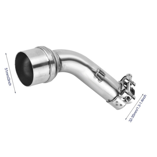 Exhaust Middle Pipe Adaptor for R25 R3  Motorcycle MidPipe Connection 2