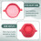 Silicone Microwave Popcorn Bowl Foldable Popcorn Maker Bucket Bowl with Lid Folding Popcorn Kitchen Baking Tool Red 3