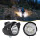 Vintage LED Bicycle Front Headlight with Visor - Metal, Bright Night Light 15