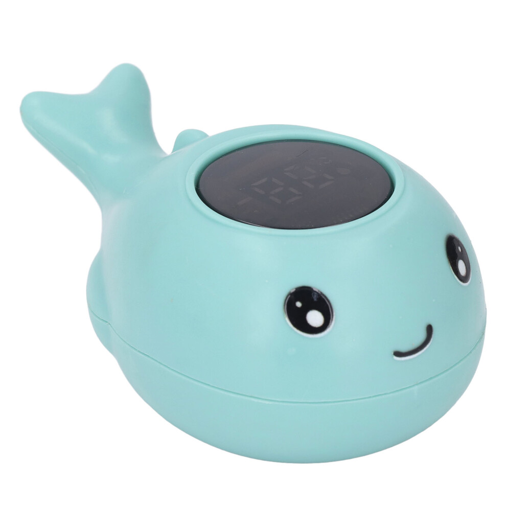 Whale Baby Bath Thermometer Led Display Floating Waterwater Toy 600Mah Blue