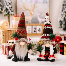 6X Kerstversieringen, Chrismtas Kabouter Woondecoratie Binnen, Handgemaakte Kerstkabouter, Ideaal voor Tafeldecoratie