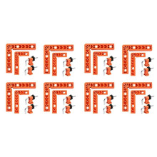 Positionneur Auxiliaire à Angle Droit de 90 Degrés, Outil de Travail Du Bois de 4 Pouces, Support Carré en Plastique, 3 Pouces 4 Pouces, 32 Pièces