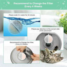 6st Cat Water Fountain Filter för Lite & Premium 2,5L Dricksfontän för Husdjur för Vattenfiltrering Filter Byt Ut Skum