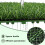 4Pcs Interlocking Square Artificial Grass Mat Grass-Green 4