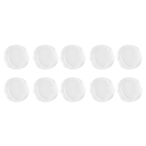 100 Pcs Small Round Transparent Plastic Coin Capsules Box 20mm 1