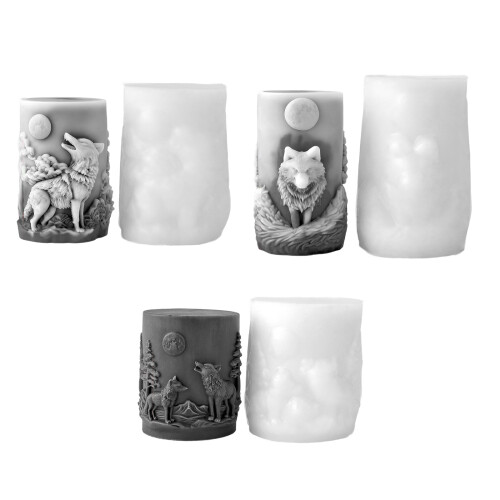 3D-Silikonform mit Wolfsmuster für selbstgemachte-5568 1