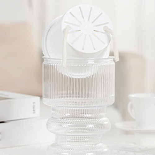 (Transparent) Hydroponic Plastic Vase, Stylish Water-saving Planter 2