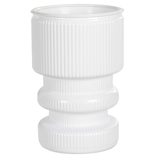 (Pure White) Hydroponic Plastic Vase, Stylish Water-saving Planter 2