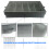 Oxfords Adjustable Compartments Gray Cutlery Storage Box With 5