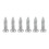 6Pcs Silver Locking Guitar Tuning Peg Set, 17.5mm Handle Length 5